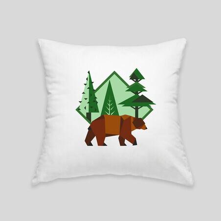 Coussin ours brun - 2