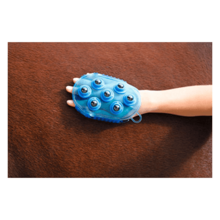 Brosse magnétique massage Bleu - 4