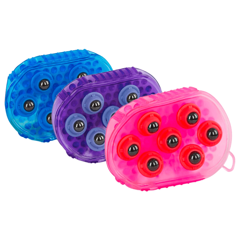 Brosse massage magnétique violet