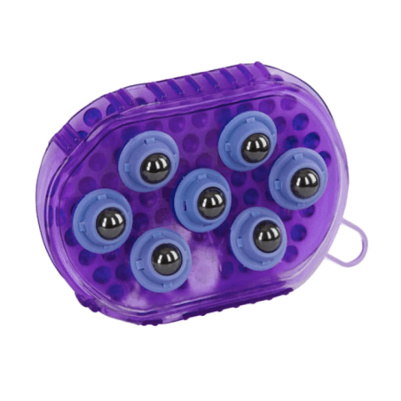 Brosse massage magnétique violet - 3