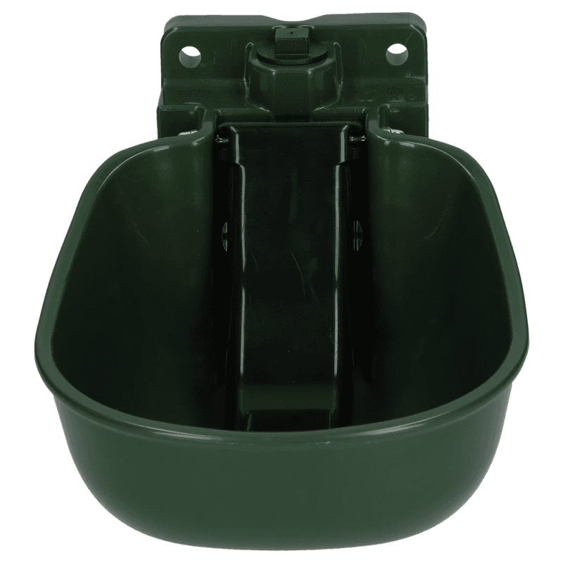 Abreuvoir plastique avec cuillère vert