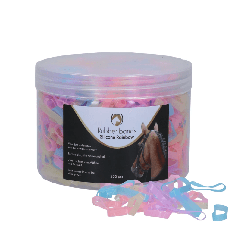 Excellent Horse Rubber Bands Silicone Rainbow Multicolore