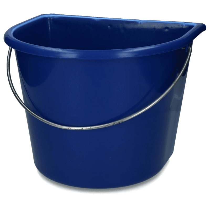 Seau Vplast avec côté plat 15 L Bleu