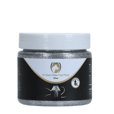 Excellent Horse Hi Gloss Glitter Hoof Polish Silver 150 ml - 1