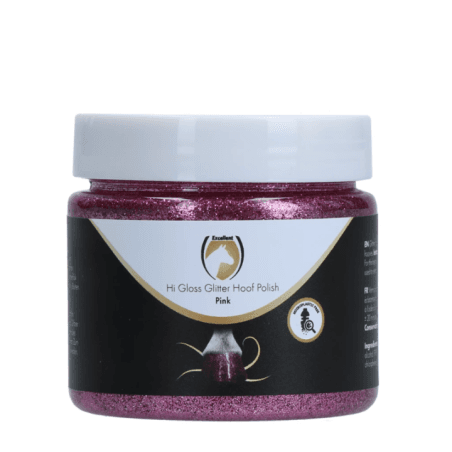 Excellent Horse Hi Gloss Glitter Hoof Polish Rose 150 ml - 1