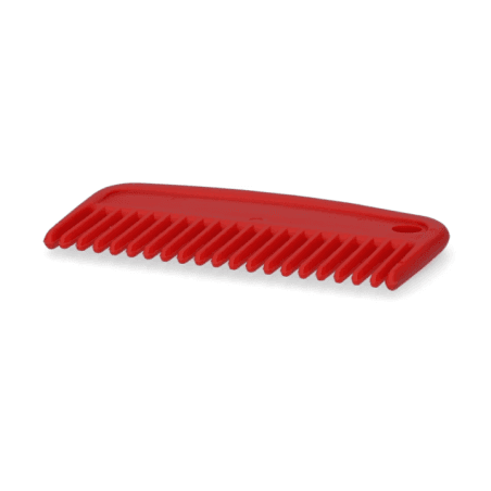 Peigne crinière 100 mm rouge Vplast - 2